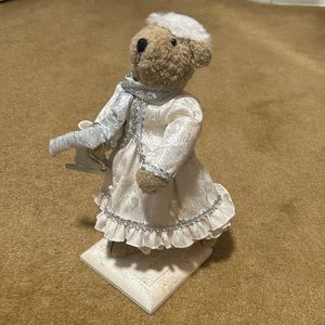 Winter Ice Skate Bear Plush Home Decor